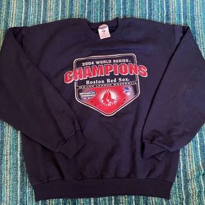 2004 Red Soxs World Champs Crewneck Large NWT